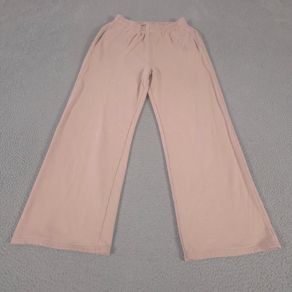 Hollister Sweatpants Womens Small Pink Ultra High-Rise Wide Leg Fleece Pockets
